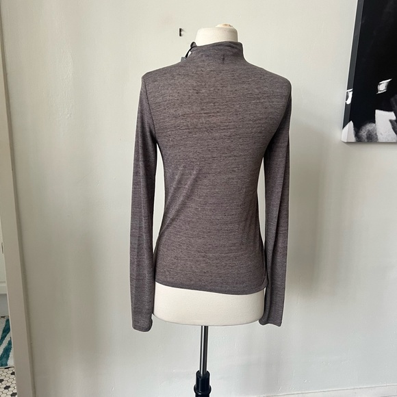 NWT Brown Turtleneck Light Weight Long Sleeve Top - Picture 6 of 8